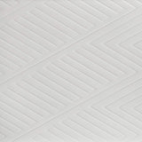 Cabecera de cama con paneles LED Marmore de 64 pulgadas, color blanco