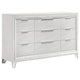 Cómoda Marmore de 9 cajones blanca
