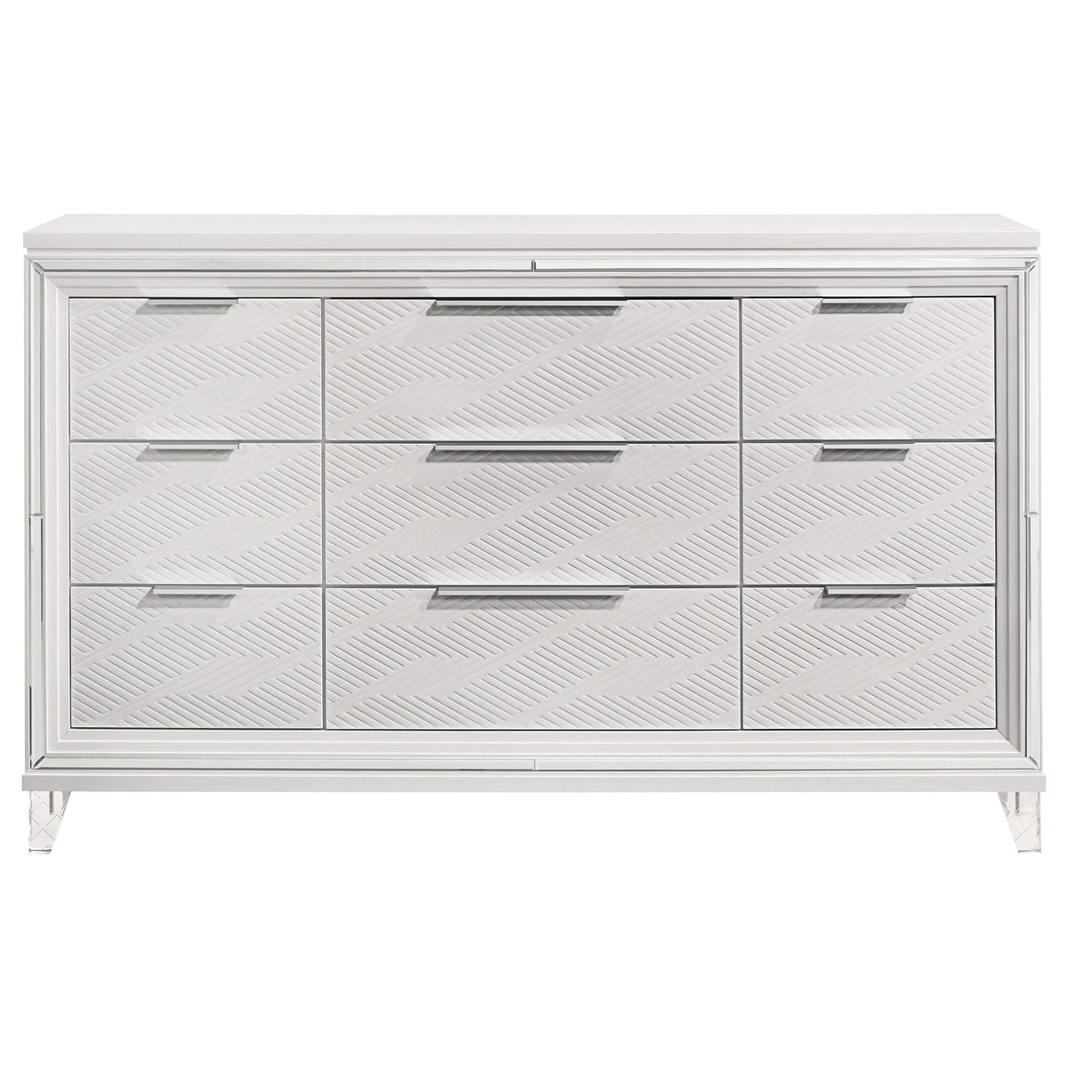 Cómoda Marmore de 9 cajones blanca