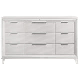 Cómoda Marmore de 9 cajones blanca