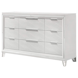Cómoda Marmore de 9 cajones blanca