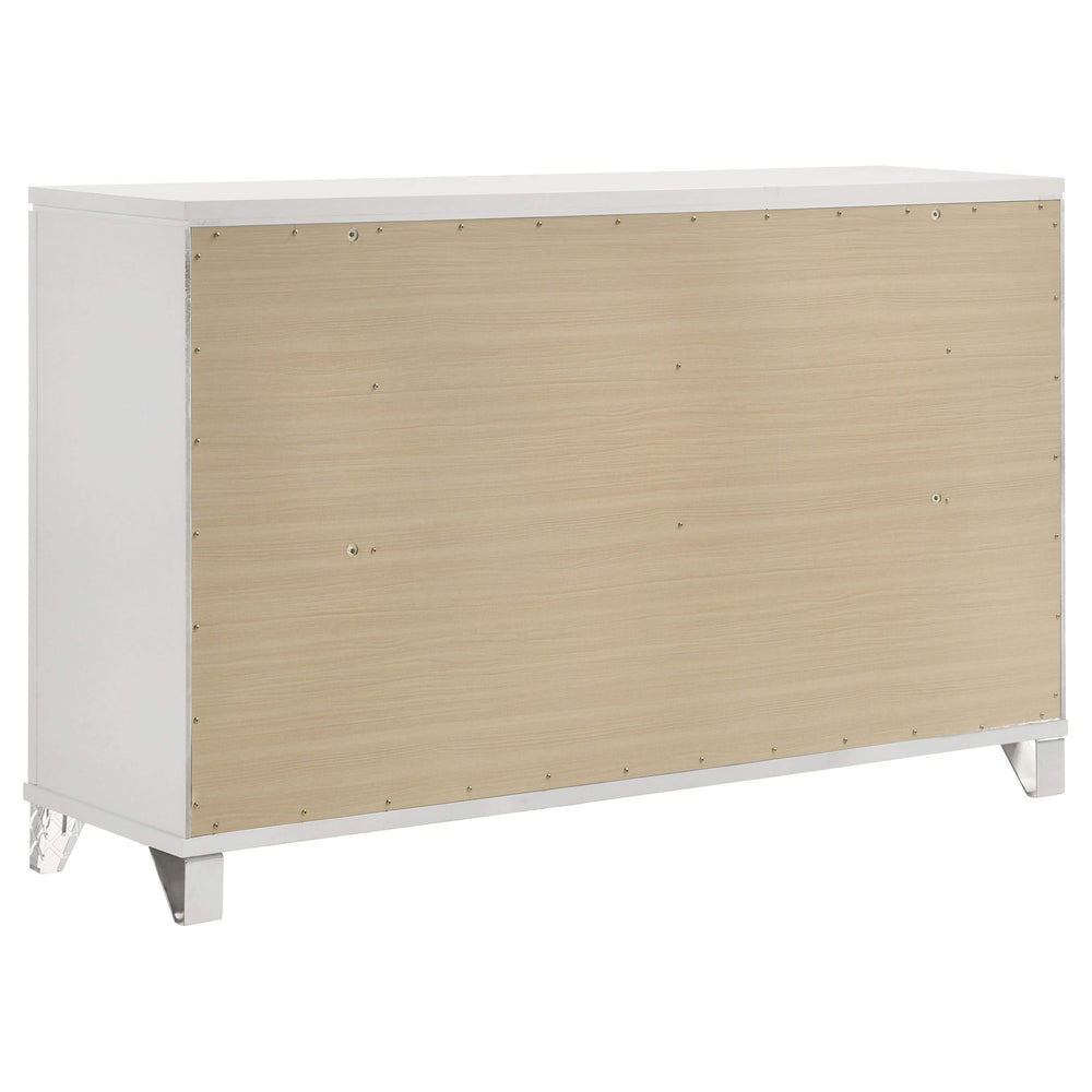Cómoda Marmore de 9 cajones blanca