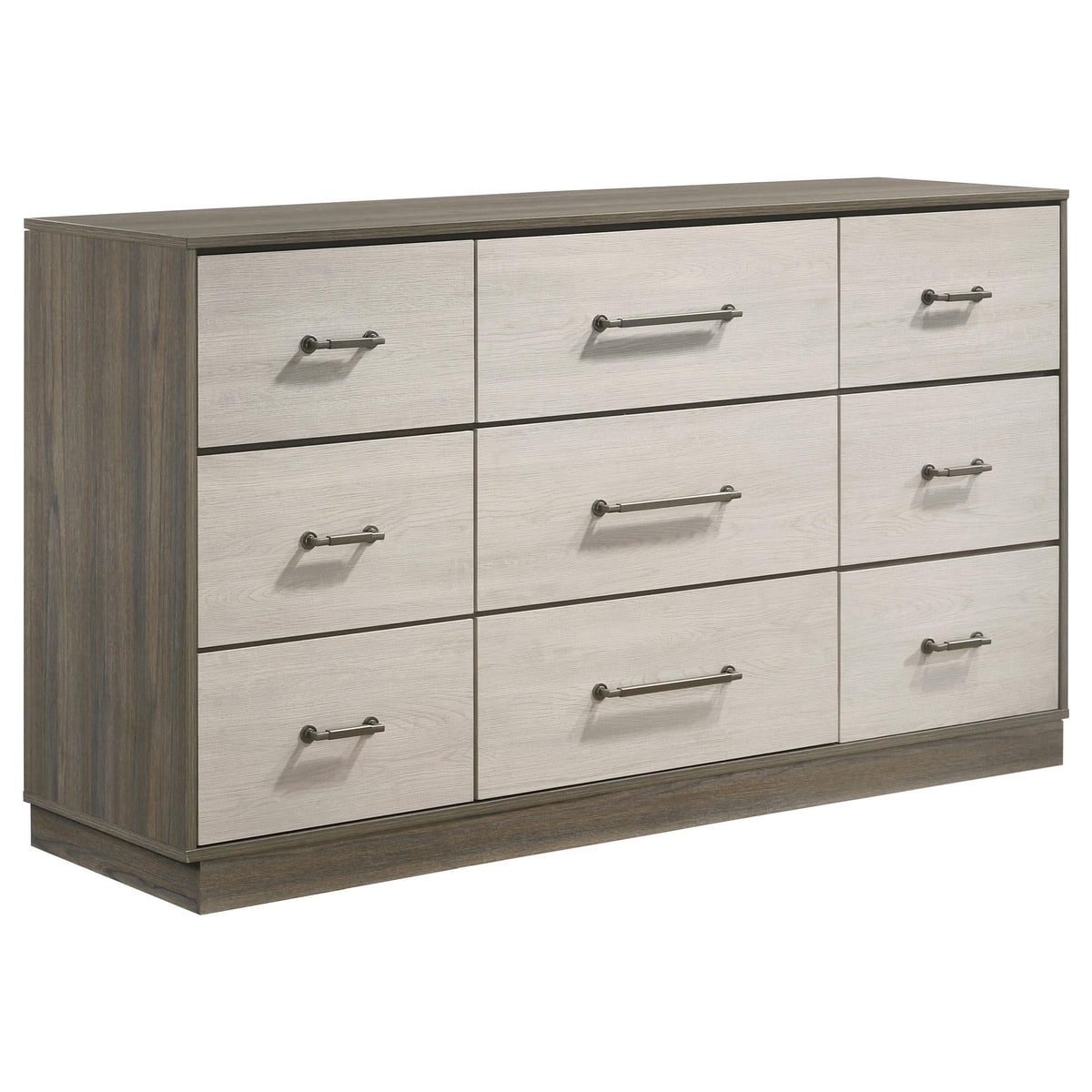 Juego de dormitorio Fenwick de 4 piezas en roble gris