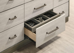Juego de dormitorio Fenwick de 4 piezas en roble gris