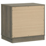 Fenwick 2-drawer Nightstand Bedside Table Grey Oak