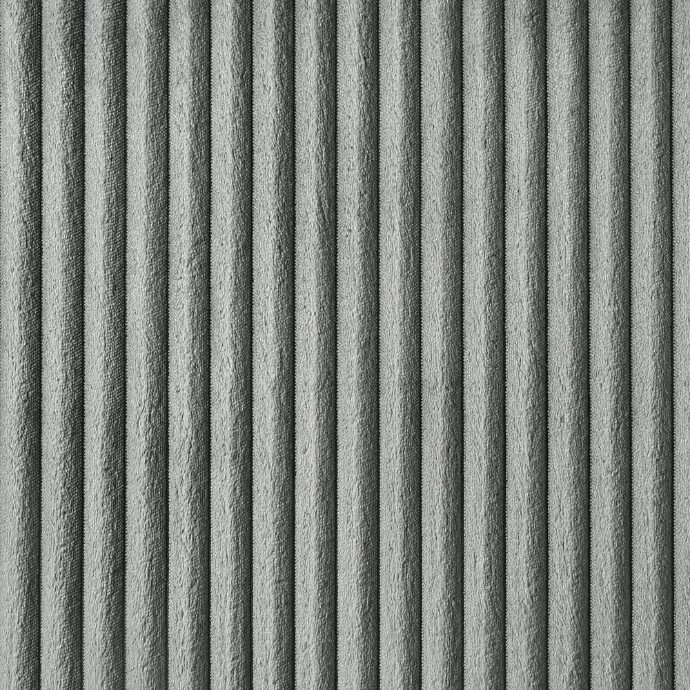 Cama Lucia de 61 pulgadas tapizada con respaldo alto, estilo Eastern King, color gris