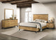 Juego de dormitorio Kaywood de 4 piezas tamaño Queen en pino natural