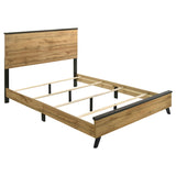 Juego de dormitorio Kaywood de 4 piezas tamaño Queen en pino natural