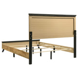 Juego de dormitorio Kaywood de 4 piezas tamaño Queen en pino natural