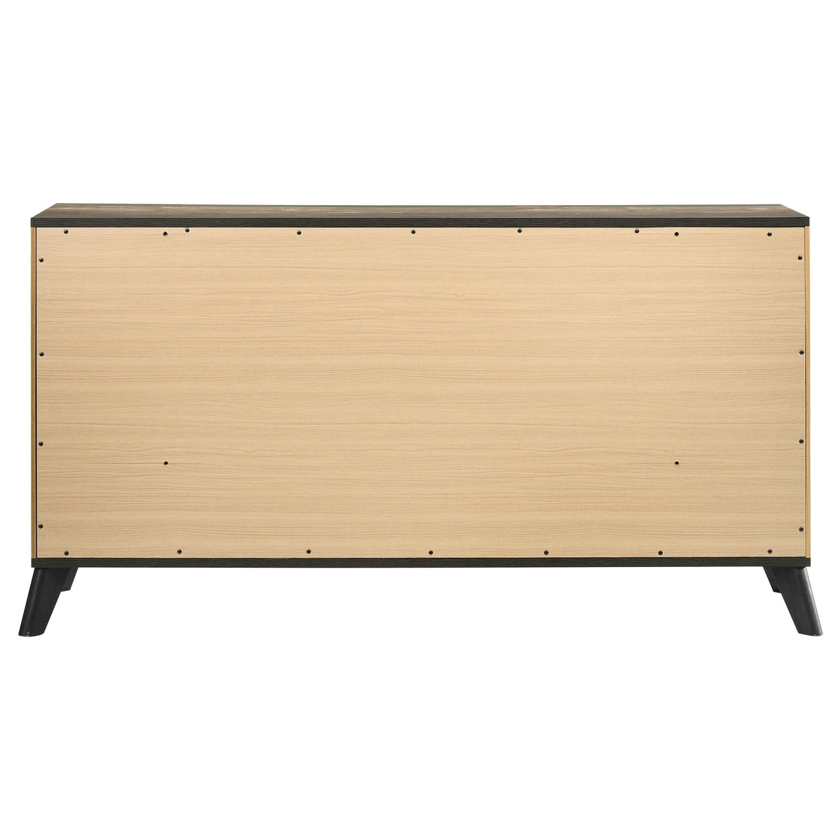 Cómoda Kaywood de 6 cajones de pino natural