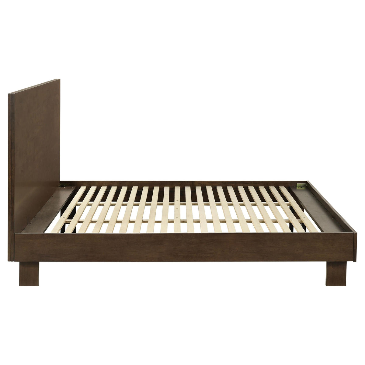 Cama Glenwood Eastern King de 48 pulgadas con plataforma y paneles, color marrón cálido