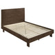Cama Glenwood Queen de 48 pulgadas con plataforma y paneles en marrón cálido