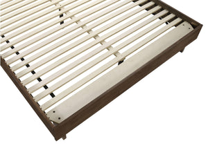 Cama Glenwood Queen de 48 pulgadas con plataforma y paneles en marrón cálido