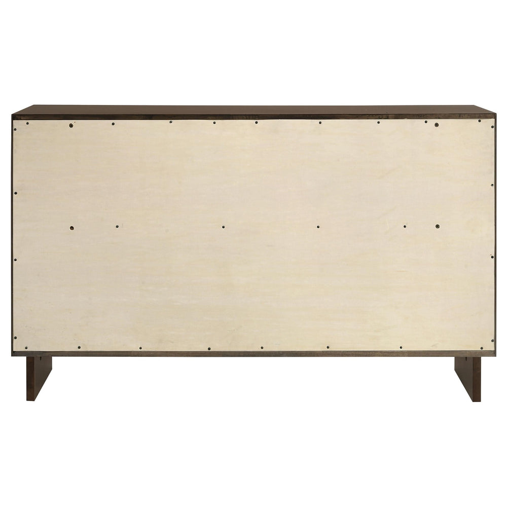 Cómoda Glenwood de 6 cajones en marrón cálido