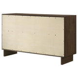 Cómoda Glenwood de 6 cajones en marrón cálido