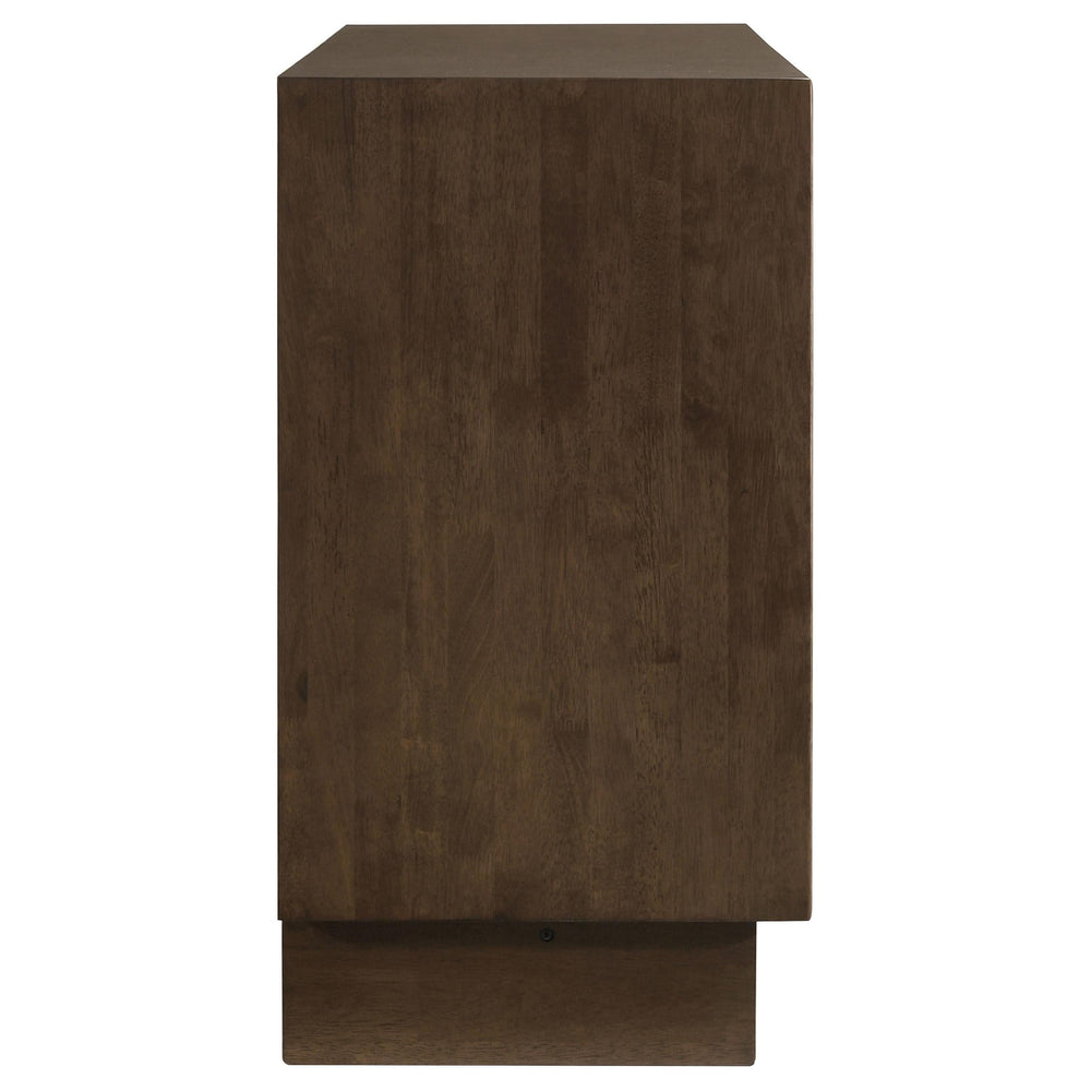 Cómoda Glenwood de 6 cajones en marrón cálido