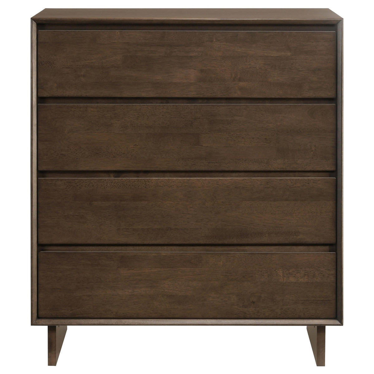 Cómoda Glenwood de 4 cajones en marrón cálido