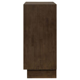 Cómoda Glenwood de 4 cajones en marrón cálido
