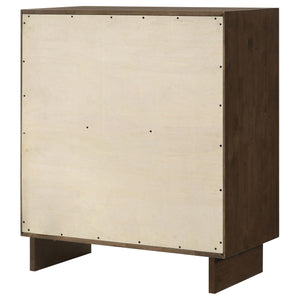 Cómoda Glenwood de 4 cajones en marrón cálido
