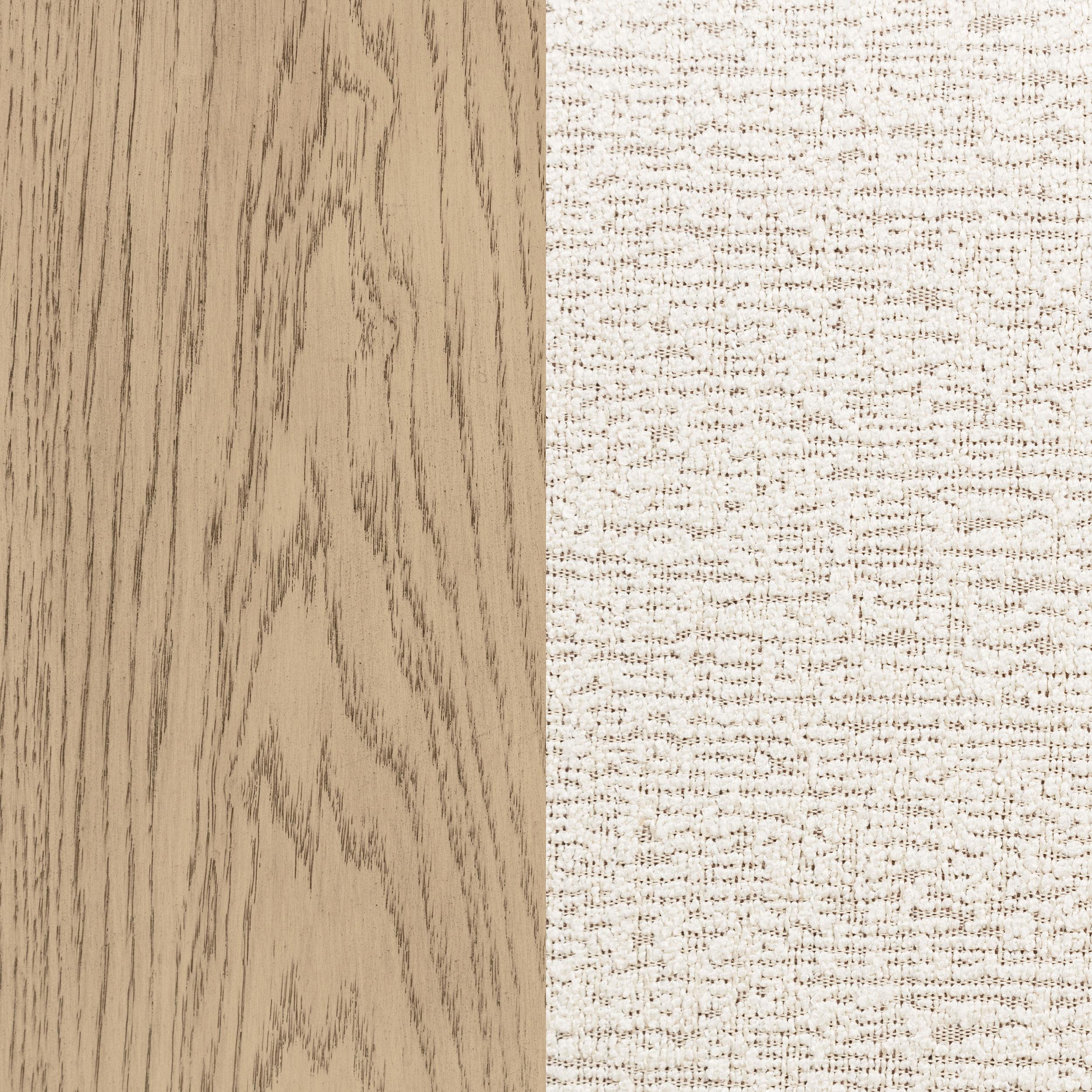 Kailani 49-inch Eastern King Wingback Bed Beige Oak