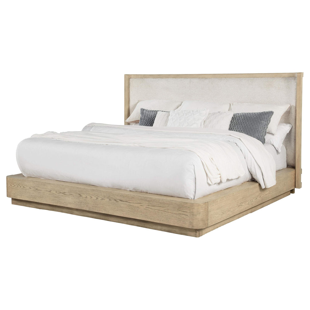 Kailani 49-inch Queen Wingback Bed Beige Oak