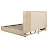Kailani 49-inch Queen Wingback Bed Beige Oak