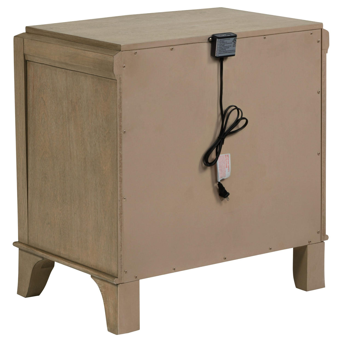 Juego de dormitorio Revello Eastern King de 4 piezas en color mango lavado