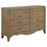 Juego de dormitorio Revello Eastern King de 4 piezas en color mango lavado
