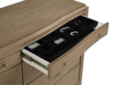 Juego de dormitorio Revello Eastern King de 4 piezas en color mango lavado