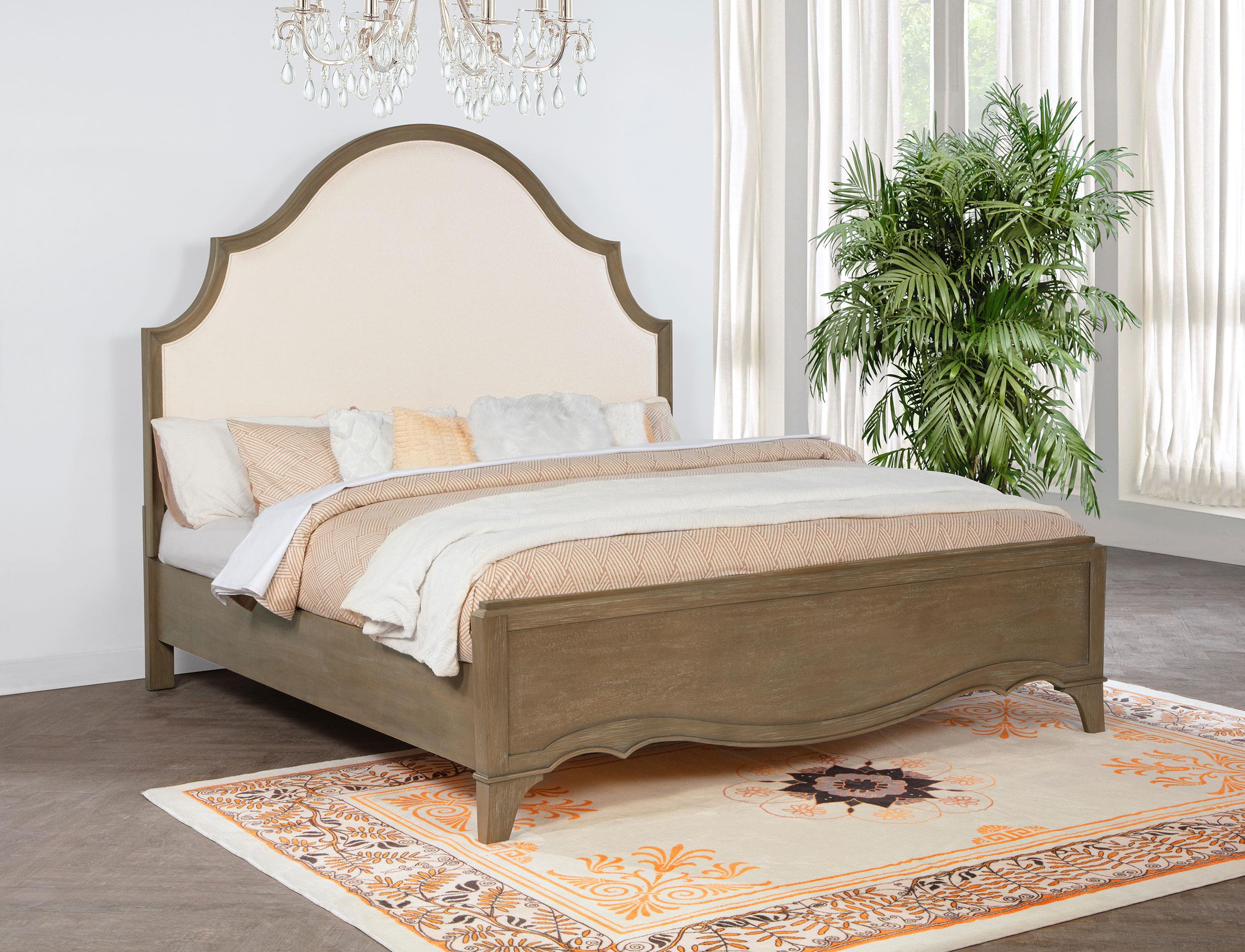 Revello 67-inch Eastern King Panel Bed Washed Mango