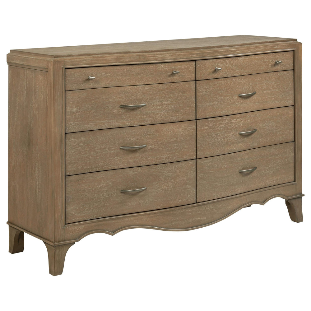 Juego de dormitorio Revello California King de 5 piezas en color mango lavado