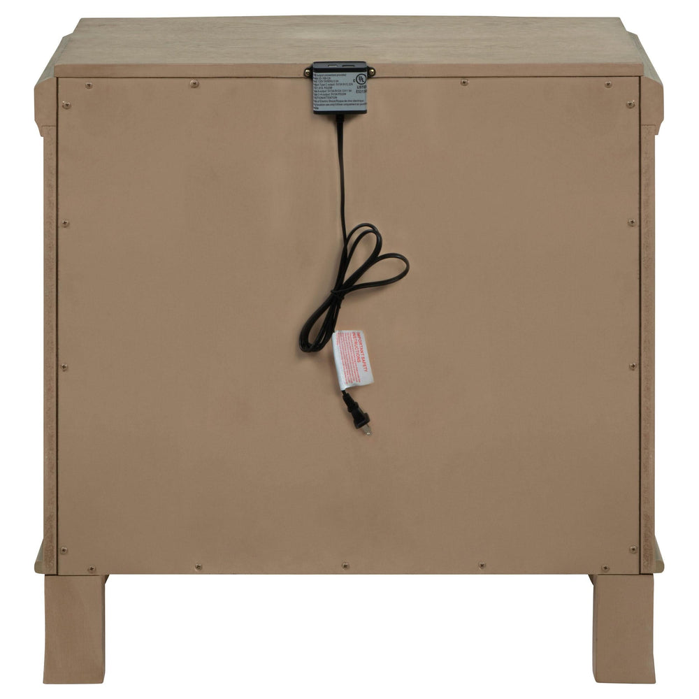 Revello 2-drawer Nightstand Bedside Table Washed Mango