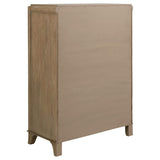 Cómoda de dormitorio Revello de 6 cajones en mango lavado