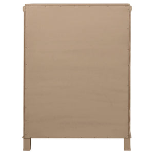 Cómoda de dormitorio Revello de 6 cajones en mango lavado