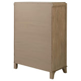 Cómoda de dormitorio Revello de 6 cajones en mango lavado