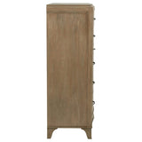 Cómoda de dormitorio Revello de 6 cajones en mango lavado