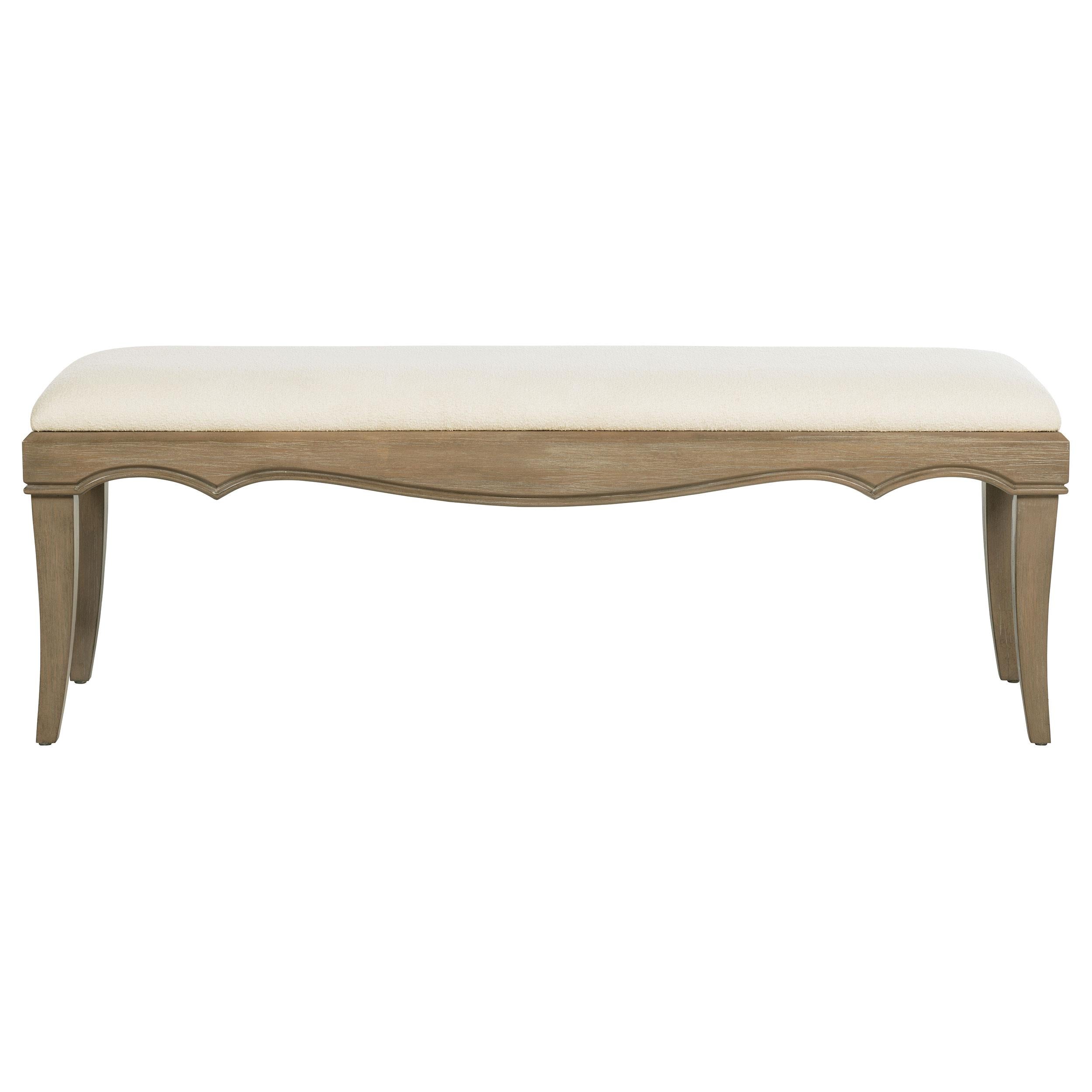 Revello Upholstered Bedroom Bed End Bench Washed Mango