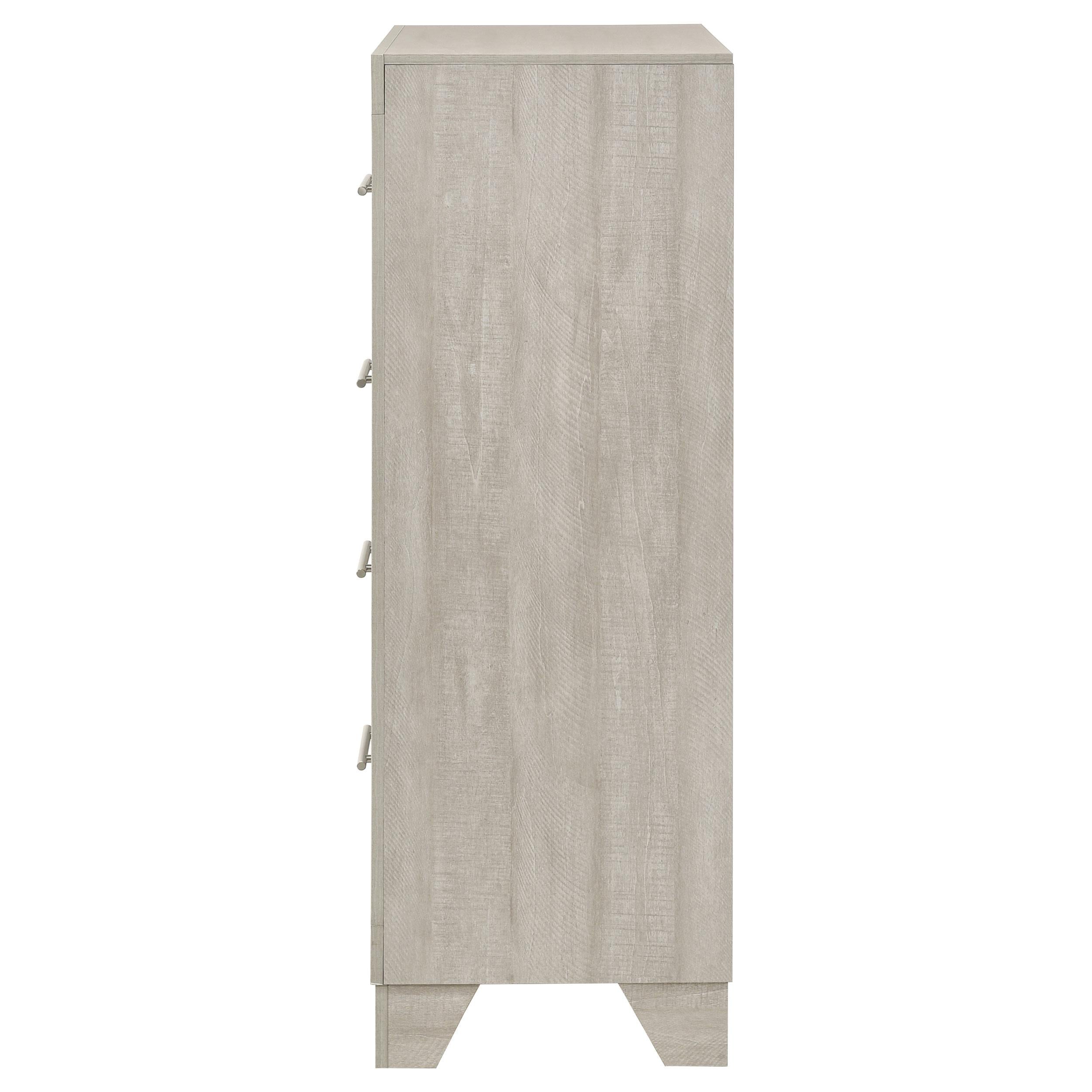Trenton 4-drawer Bedroom Chest of Drawers Rustic Cream