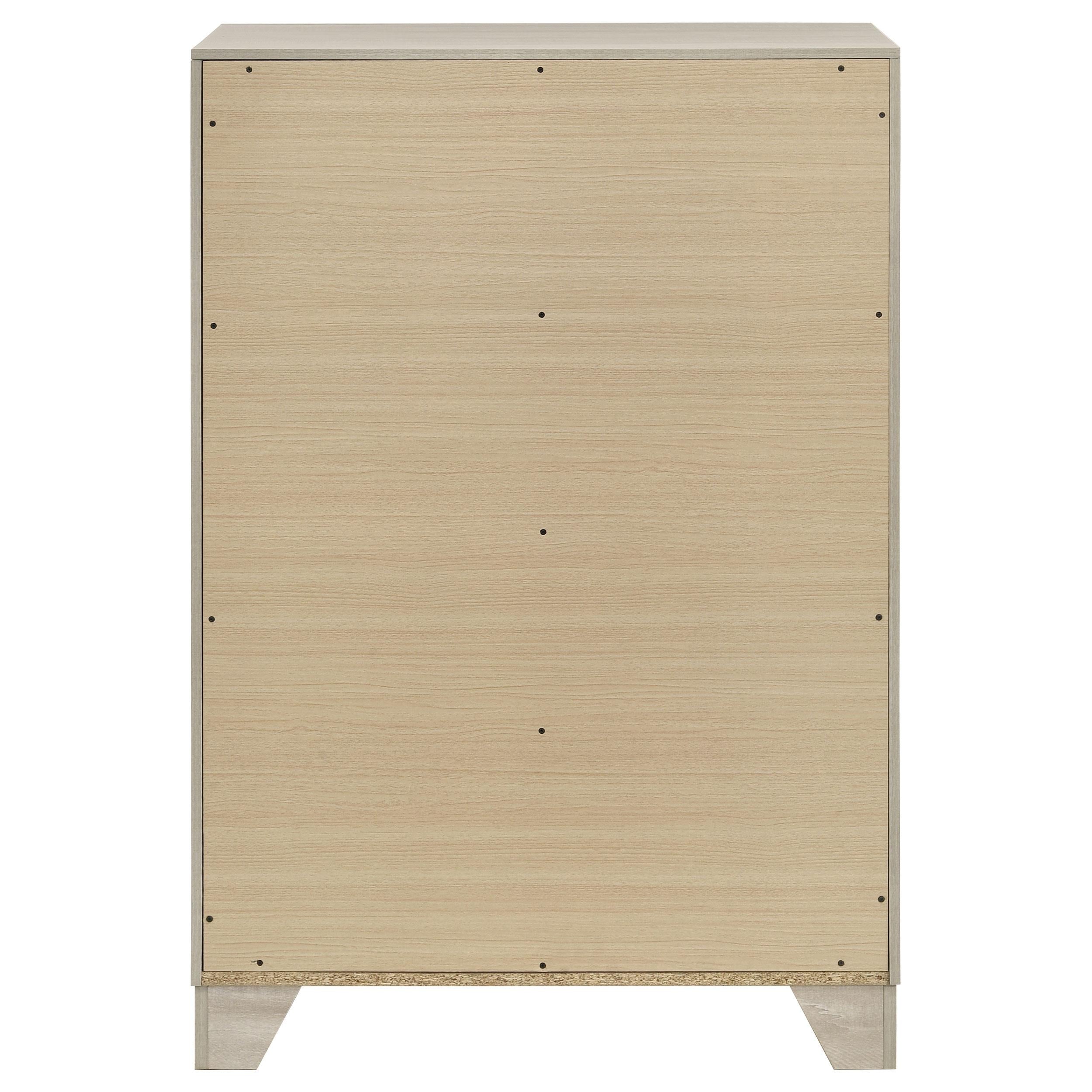 Trenton 4-drawer Bedroom Chest of Drawers Rustic Cream