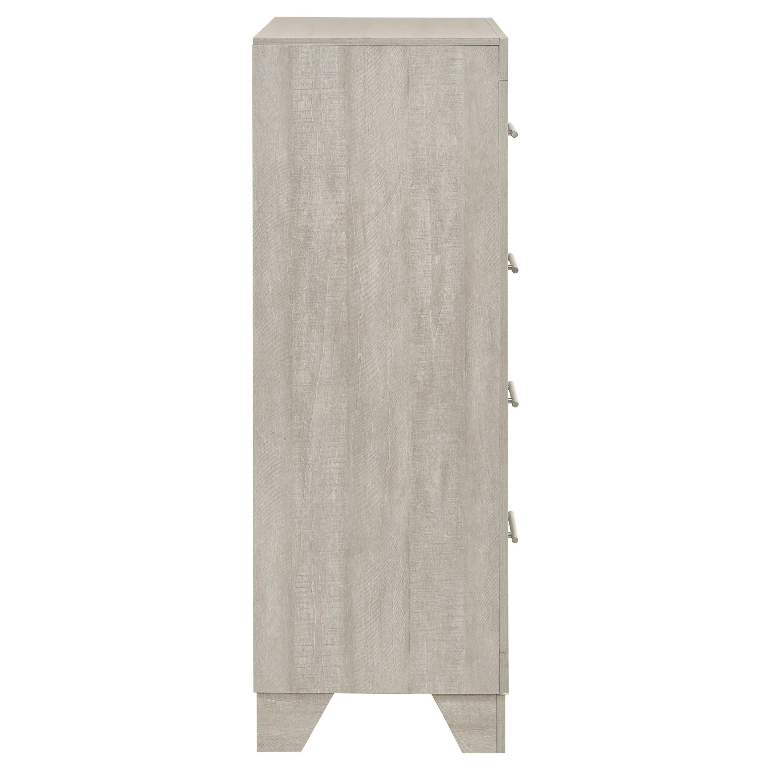 Trenton 4-drawer Bedroom Chest of Drawers Rustic Cream