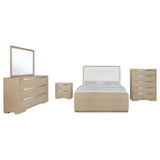 Juego de dormitorio Ladera de 5 piezas Eastern King, olmo claro