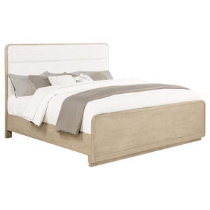 Cama Ladera de 56 pulgadas con paneles estilo Eastern King, color olmo claro