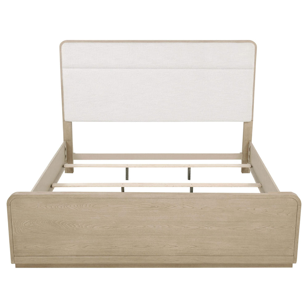 Cama Ladera de 56 pulgadas con paneles estilo Eastern King, color olmo claro