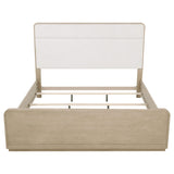Cama Ladera de 56 pulgadas con paneles estilo Eastern King, color olmo claro