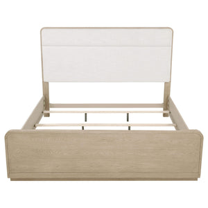 Cama Ladera de 56 pulgadas con paneles estilo Eastern King, color olmo claro