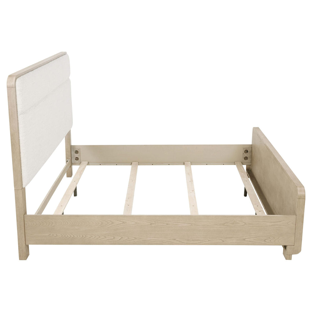 Cama Ladera de 56 pulgadas con paneles estilo Eastern King, color olmo claro