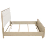 Cama Ladera de 56 pulgadas con paneles estilo Eastern King, color olmo claro