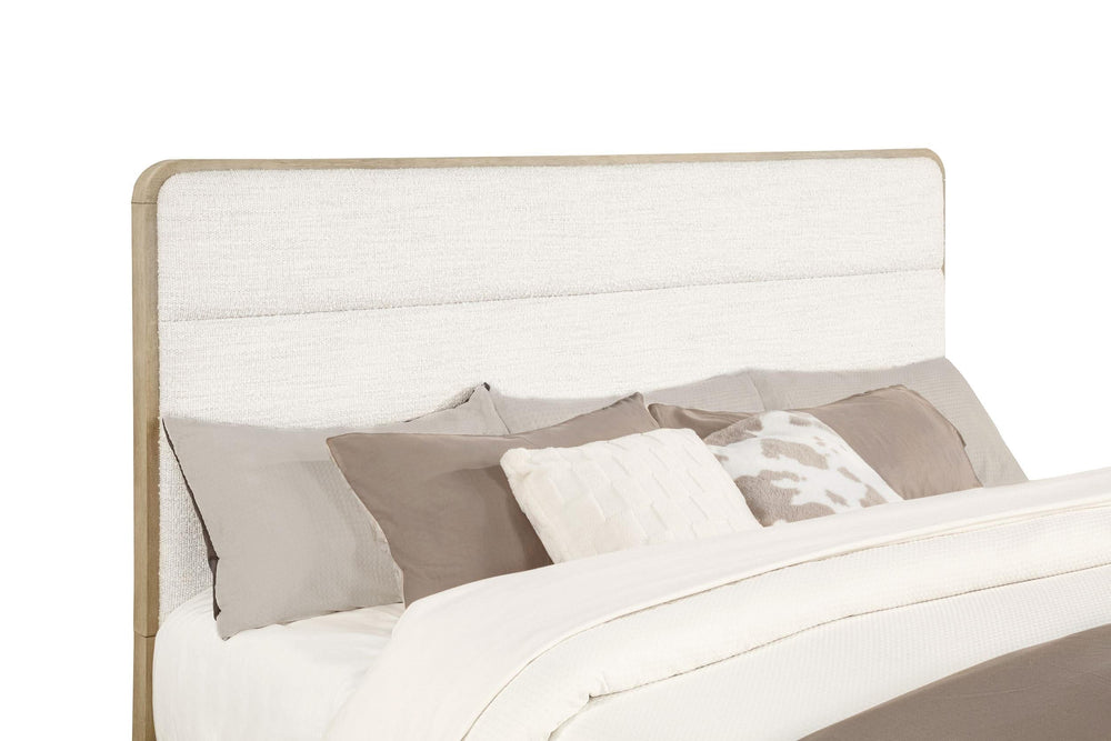 Cama Ladera de 56 pulgadas con paneles estilo Eastern King, color olmo claro