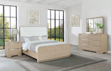 Juego de dormitorio Ladera California King de 4 piezas, olmo claro