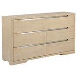 Juego de dormitorio Ladera California King de 4 piezas, olmo claro
